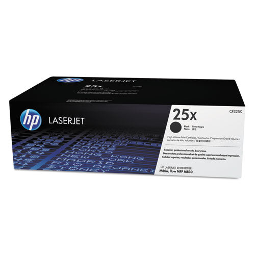 HP 25X, (CF325X) High-Yield Black Original LaserJet Toner Cartridge-(HEWCF325X)