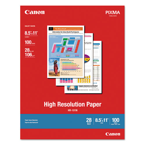 High Resolution Paper, 8.5 x 11, Matte White, 100/Pack-(CNM1033A011)