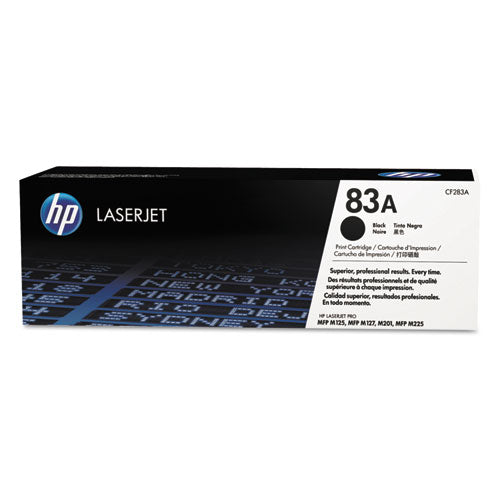 HP 83A, (CF283A) Black Original LaserJet Toner Cartridge-(HEWCF283A)