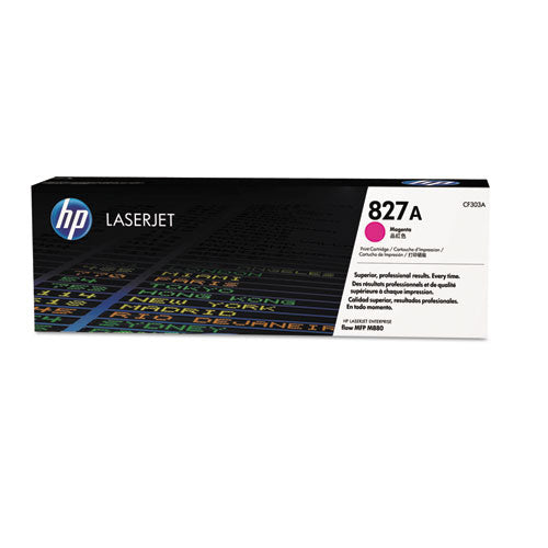 HP 827A, (CF303A) Magenta Original LaserJet Toner Cartridge-(HEWCF303A)