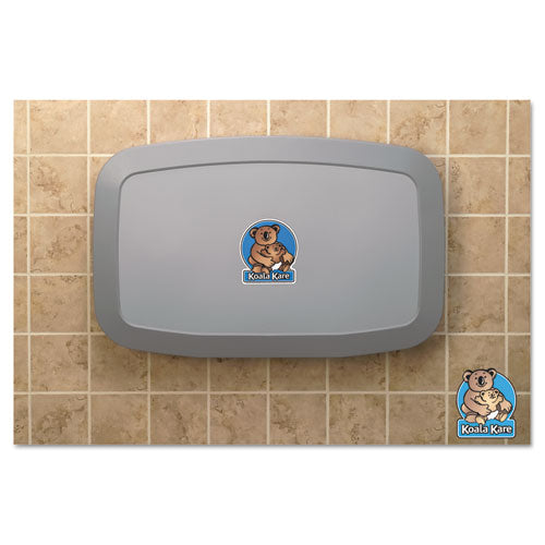 Horizontal Baby Changing Station, 35 x 22, Gray-(KKPKB20001)