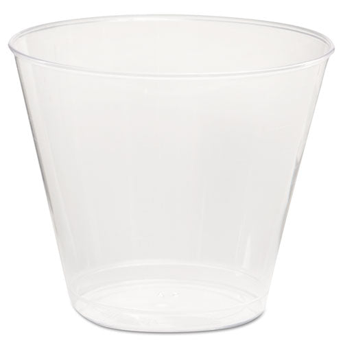 Comet Plastic Tumbler, 5 oz, Clear, Squat, 50/Pack, 20 Packs/Carton-(WNAT5S)