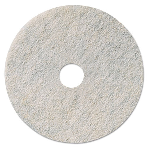 Niagara Natural Burnishing Pad, 27" Diameter, White, 5/Carton-(MMM35085)