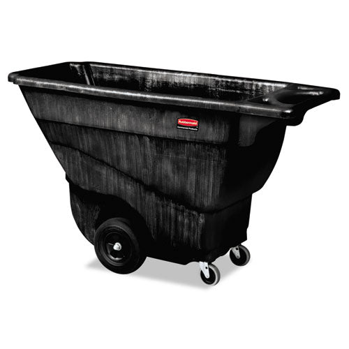 Structural Foam Tilt Truck, 101 gal, 850 lb Capacity, Plastic, Black-(RCP9T14BLA)