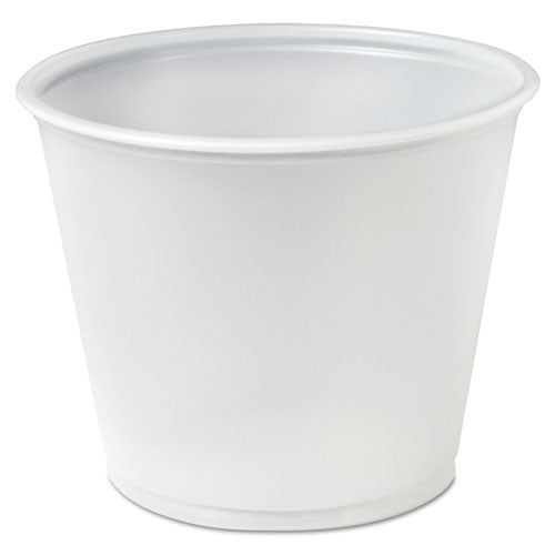 Polystyrene Portion Cups, 5.5 oz, Translucent, 250/Bag, 10 Bags/Carton-(DCCP550N)