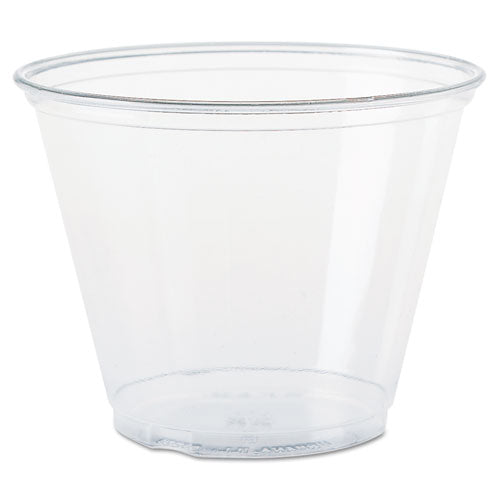 Ultra Clear PET Cups, 9 oz, Squat, 50/Bag, 20 Bags/Carton-(DCCTP9R)