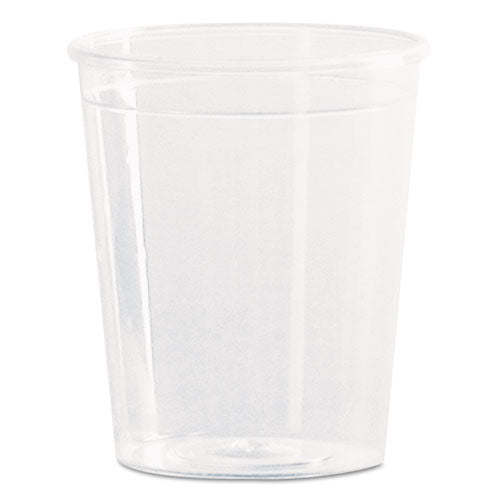 Comet Plastic Portion/Shot Glass, 2 oz, Clear, 50/Pack, 50 Packs/Carton-(WNAP20)