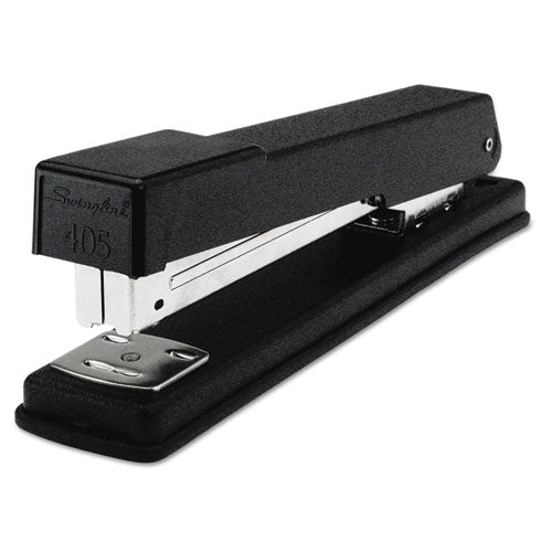 Light-Duty Full Strip Standard Stapler, 20-Sheet Capacity, Black-(SWI40501)