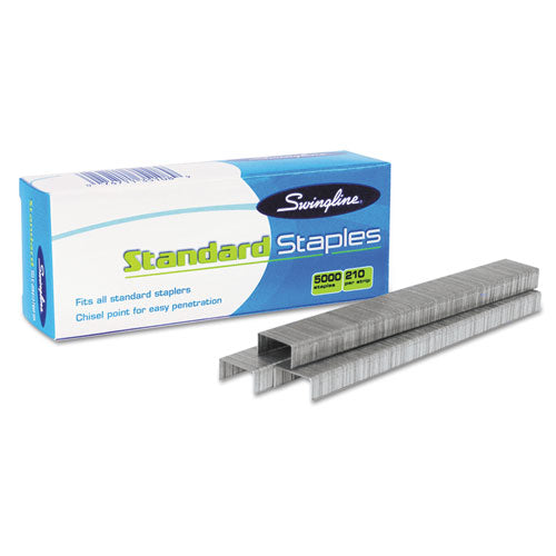 S.F. 1 Standard Staples, 0.25" Leg, 0.5" Crown, Steel, 5,000/Box-(SWI35108)