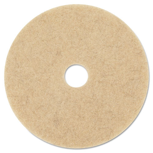 Ultra High-Speed Natural Blend Floor Burnishing Pads 3500, 27" Diameter, Tan, 5/Carton-(MMM20317)