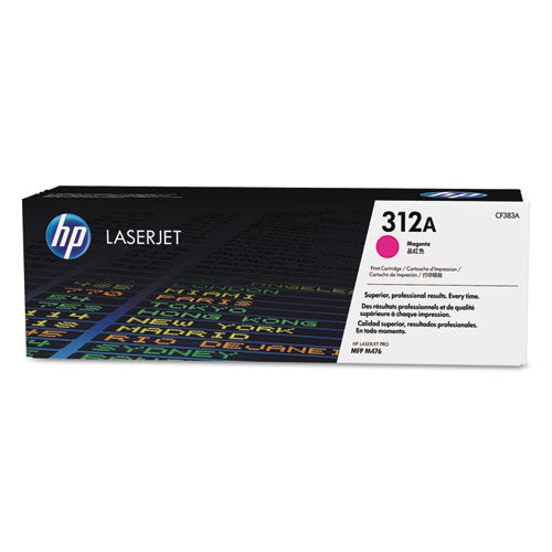 HP 312A, (CF383A) Magenta Original LaserJet Toner Cartridge-(HEWCF383A)