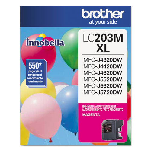 LC203M Innobella High-Yield Ink, 550 Page-Yield, Magenta-(BRTLC203M)