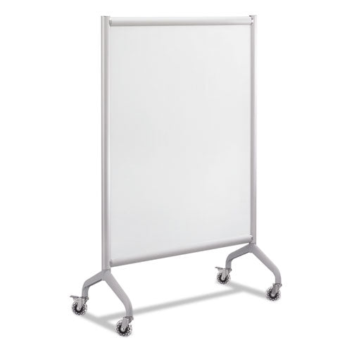 Rumba Full Panel Whiteboard Collaboration Screen, 36w x 16d x 54h, White/Gray-(SAF2014WBS)