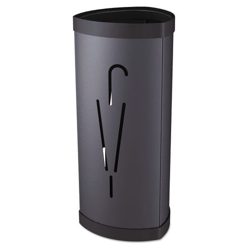 Triangular Umbrella Stand, Steel/Plastic, 10.25w x 10.25d x 23.67h, Black-(ABAPMTRIA2N)