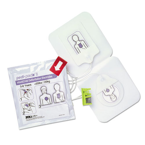 Pedi-padz II Defibrillator Pads, Children Up to 8 Years Old, 2-Year Shelf Life-(ZOL8900081001)