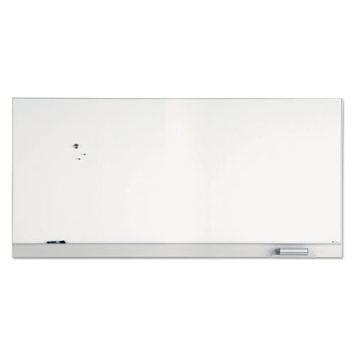 Polarity Magnetic Dry Erase White Board, 96 x 46, White Surface, Silver Aluminum Frame-(ICE31280)