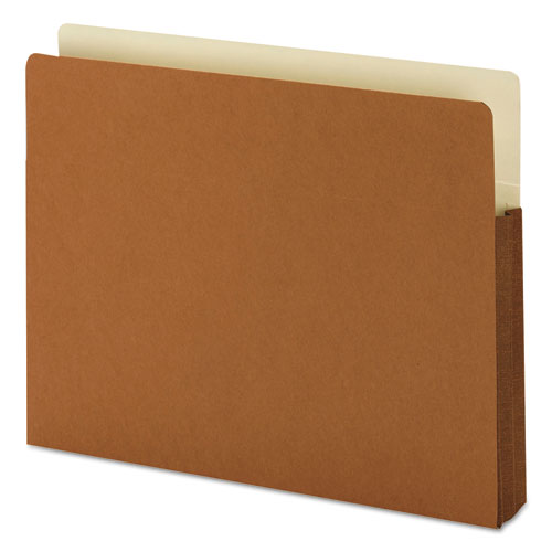 Redrope Drop-Front File Pockets with Fully Lined Gussets, 1.75" Expansion, Letter Size, Redrope, 25/Box-(SMD73254)