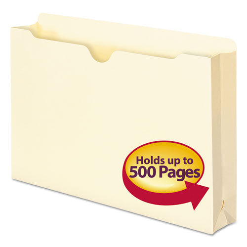 Manila File Jackets, 1-Ply Straight Tab, Legal Size, Manila, 50/Box-(SMD76470)