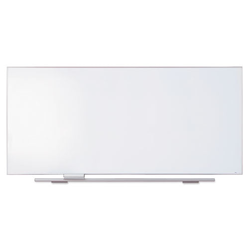 Polarity Magnetic Porcelain Dry Erase White Board, 96 x 44, White Surface, Silver Aluminum Frame-(ICE31480)