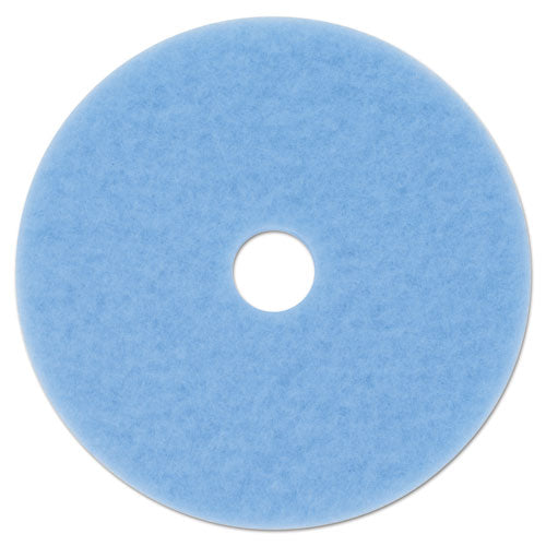 Hi-Performance Burnish Pad 3050, 20" Diameter, Sky Blue, 5/Carton-(MMM59825)