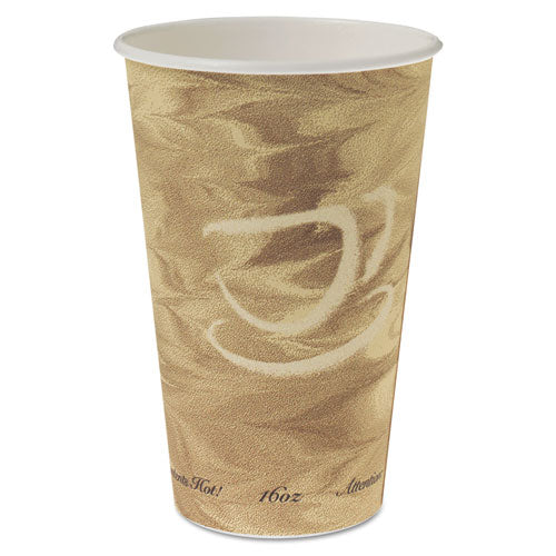 Mistique Hot Paper Cups, 16 oz, Brown, 50/Sleeve, 20 Sleeves/Carton-(SCC316MS)