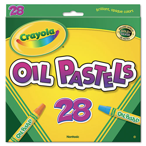 Oil Pastels, 28 Assorted Colors, 28/Pack-(CYO524628)