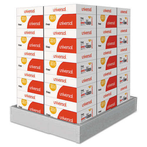 Legal Size Copy Paper, 92 Bright, 20 lb Bond Weight, 8.5 x 14, White, 500 Sheets/Ream, 10 Reams/Carton, 30 Cartons/Pallet-(UNV24200PLT)