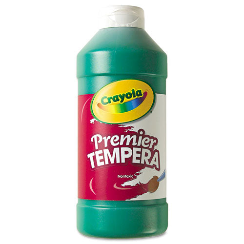 Premier Tempera Paint, Green, 16 oz Bottle-(CYO541216044)