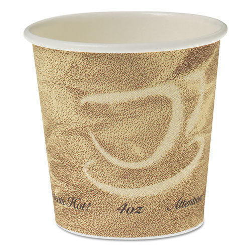 Single Sided Poly Paper Hot Cups, 4 oz, Mistique Design, 1,000/Carton-(SCC374MS)