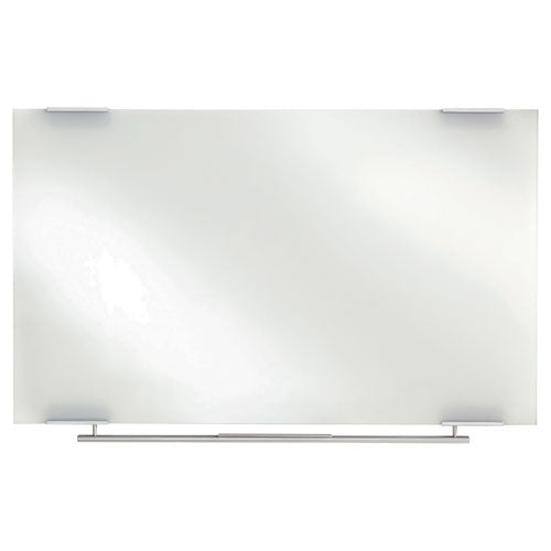 Clarity Glass Dry Erase Board with Aluminum Trim, 60 x 36, White Surface-(ICE31150)