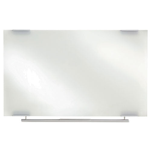 Clarity Glass Dry Erase Board with Aluminum Trim, 72 x 36, White Surface-(ICE31160)