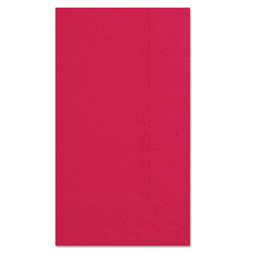 Dinner Napkins, 2-Ply, 15 x 17, Red, 1000/Carton-(HFM180511)