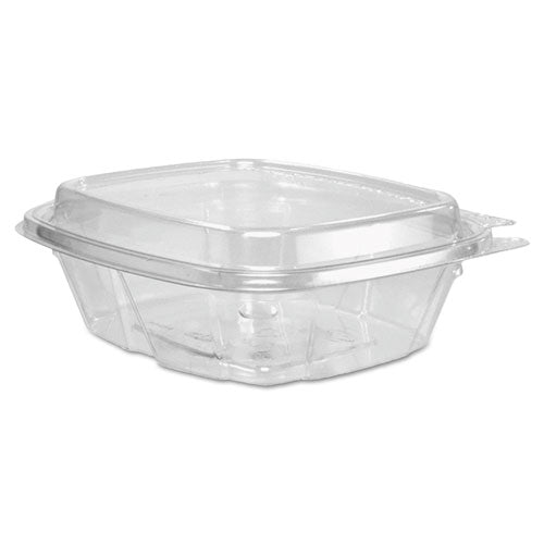 ClearPac SafeSeal Tamper-Resistant/Evident Containers, Domed Lid, 8 oz, 4.9 x 1.9 x 5.5, Clear, Plastic, 100/Bag, 2 Bags/CT-(DCCCH8DED)