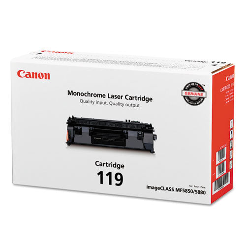 3479B001 (CRG-119) Toner, 2,100 Page-Yield, Black-(CNM3479B001)