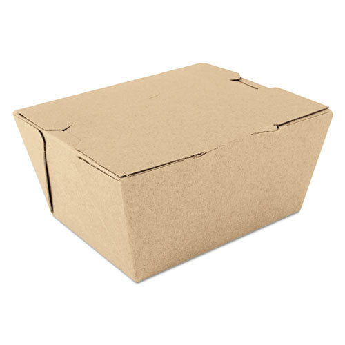 ChampPak Carryout Boxes, #1, 4.38 x 3.5 x 2.5, Kraft, Paper, 450/Carton-(SCH0731)