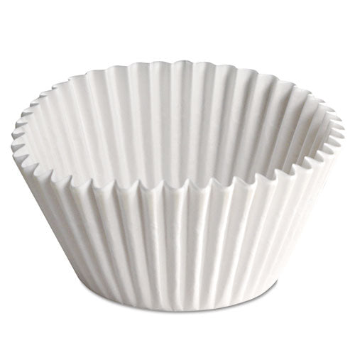 Fluted Bake Cups, 2.25 Diameter x 1.88 h, White, Paper, 500/Pack, 20 Packs/Carton-(HFM610070)