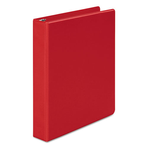 368 Basic Round Ring Binder, 3 Rings, 1.5" Capacity, 11 x 8.5, Red-(WLJ36834NR)