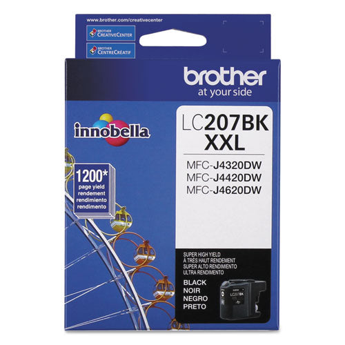 LC207BK Innobella Super High-Yield Ink, 1,200 Page-Yield, Black-(BRTLC207BK)