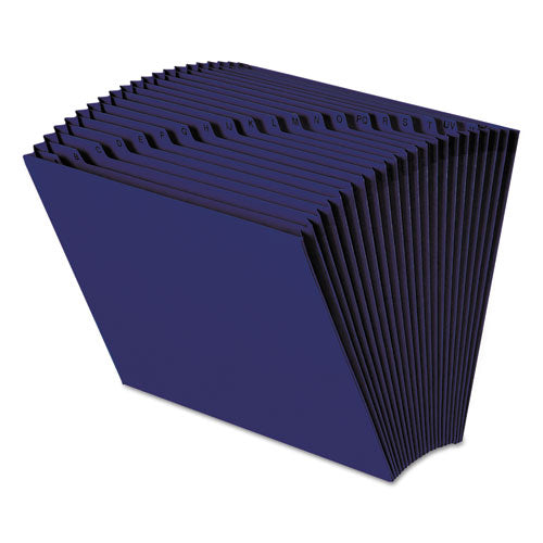 Heavy-Duty Indexed Expanding Open Top Color Files, 21 Sections, 1/21-Cut Tabs, Letter Size, Navy Blue-(SMD70720)