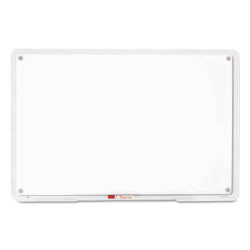 iQ Total Erase Translucent-Edge Board, 11 x 7, White Surface, Clear Plastic Frame-(QRTTM1107)