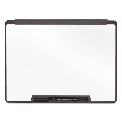 Motion Portable Dry Erase Marker Board, 36 x 24, White Surface, Black Plastic Frame-(QRTMMP75)