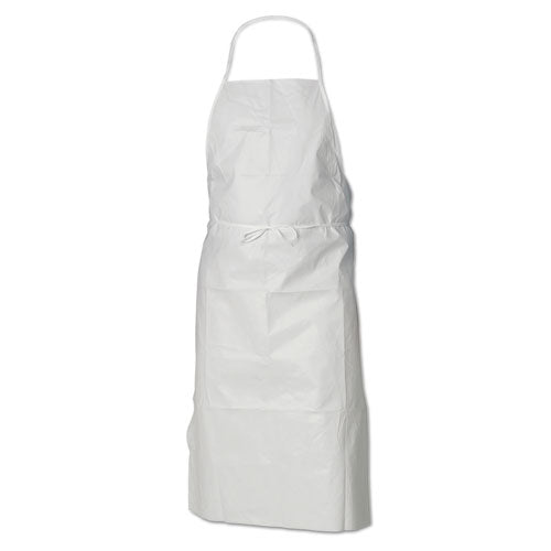 A40 Liquid/Particle Protection Apron, Film Laminate, 28 x 40, White, 100/Carton-(KCC44481)