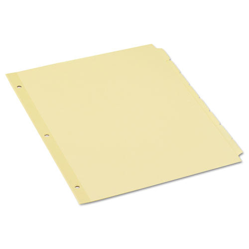 Self-Tab Index Dividers, 8-Tab, 11 x 8.5, Buff, 24 Sets-(UNV20846)