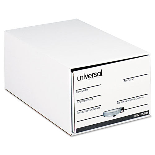 Economy Storage Drawer Files, Legal Files, White, 6/Carton-(UNV85220)