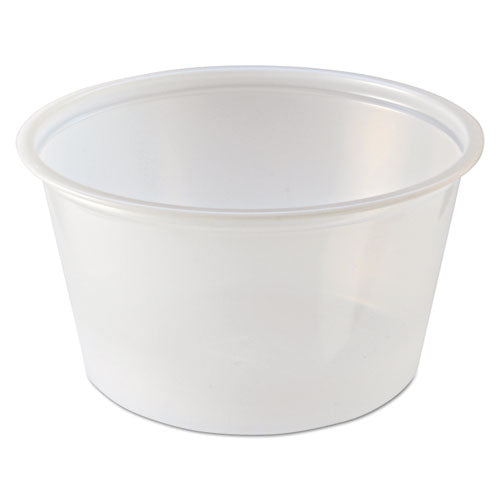 Portion Cups, 2 oz, Clear, 250 Sleeves, 10 Sleeves/Carton-(FABPC200)