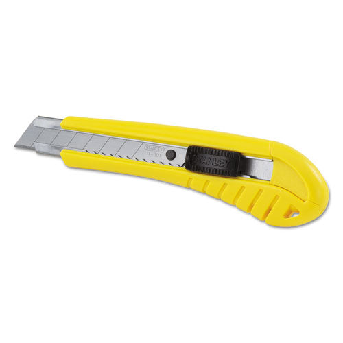 Standard Snap-Off Knife, 18 mm Blade, 6.75" Plastic Handle, Yellow-(BOS10280)