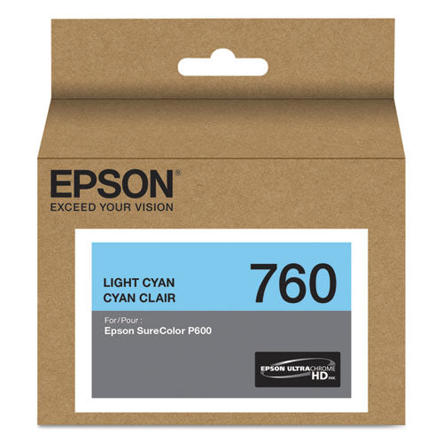 T760520 (760) UltraChrome HD Ink, Light Cyan-(EPST760520)