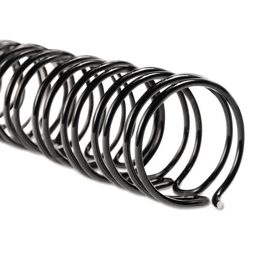 WireBind Spines, 3/8" Diameter, 85 Sheet Capacity, Black, 100/Box-(GBC9775018)