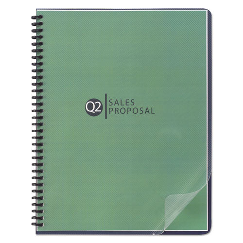 Design View Poly Presentation Covers for Binding Systems, Clear Lined, 11.25 x 8.75, Unpunched, 25/Pack-(SWI2514500)