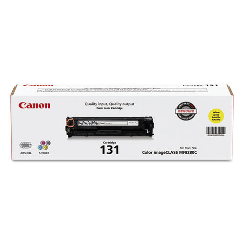 6269B001 (CRG-131) Toner, 1,500 Page-Yield, Yellow-(CNM6269B001)